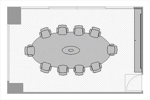 楕円テーブル型